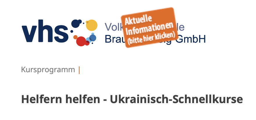 VHS Ukrainisch-Schnellkurs \